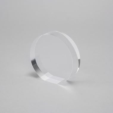 Round Acrylic Block - Clear