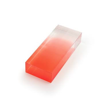 Rectangular Acrylic Block - Gradient Red