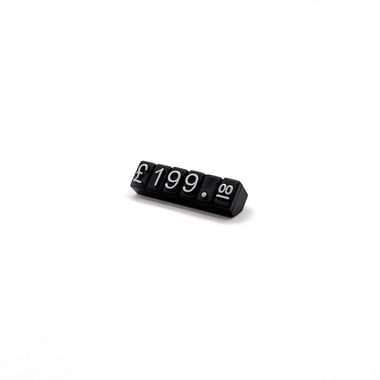 Pack of 130 Extra Small Price Cubes - Black